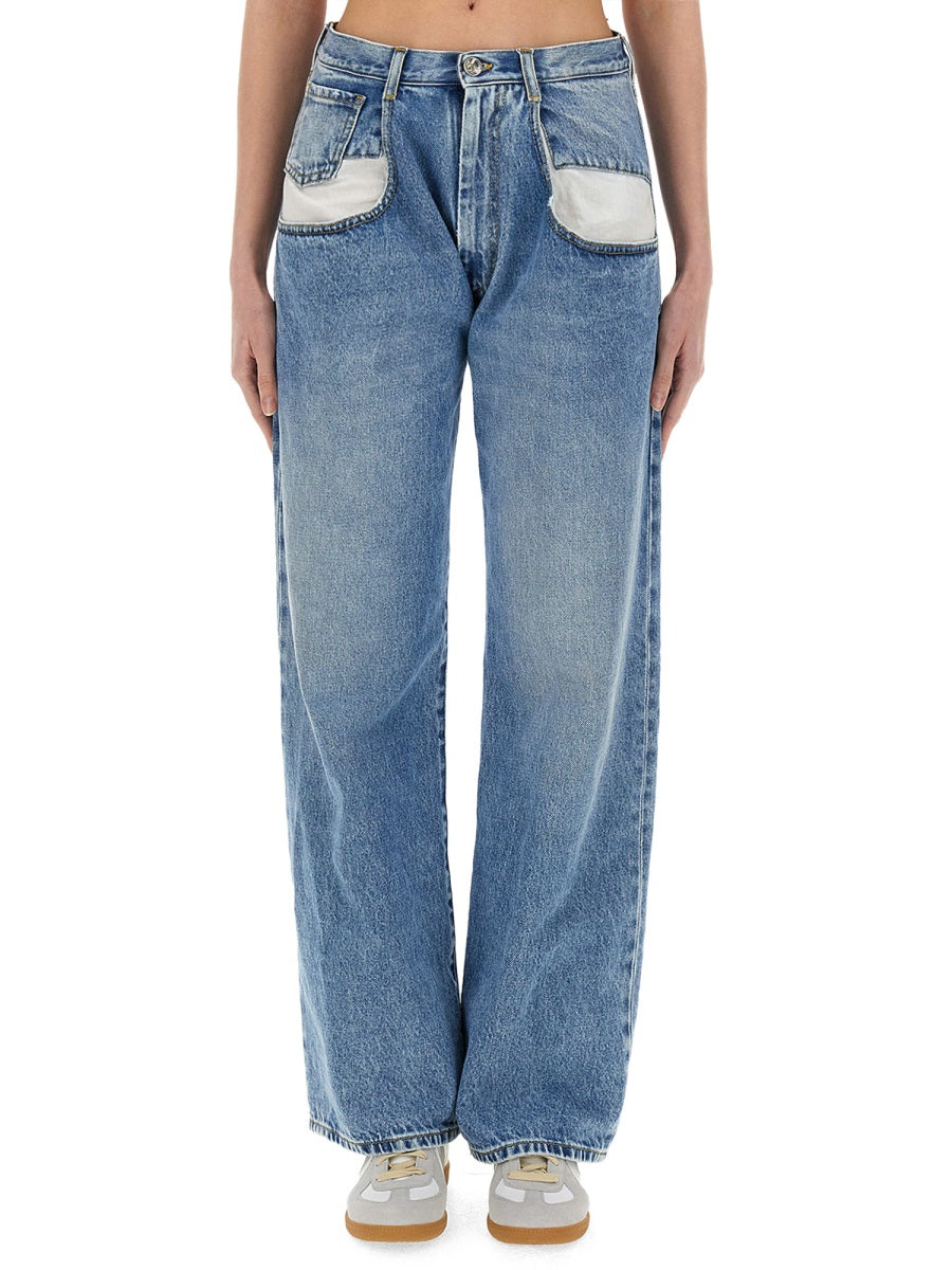 Maison Margiela Pantaloni - Blu | Wanan Luxury