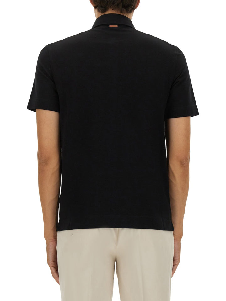 Zegna Polo - Black | c66c2d6506cfab2a85a1d11404b8c7db65df4d07