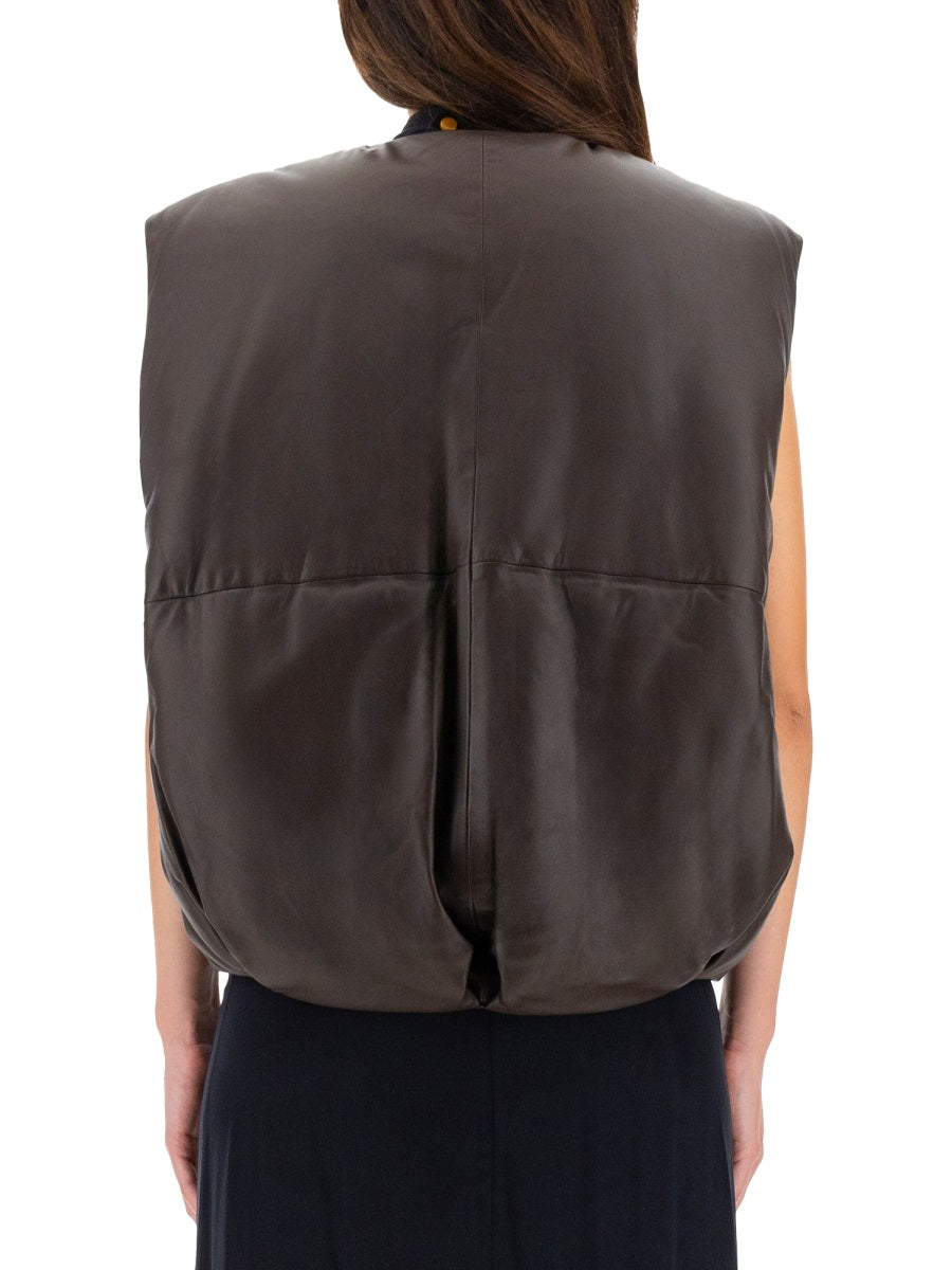 Alysi Gilet - Marrone | Wanan Luxury