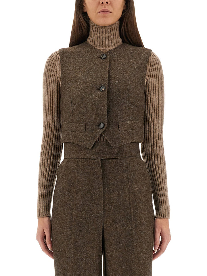 Max Mara Gilet - Marrone | Wanan Luxury