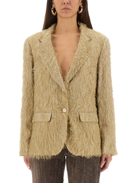Single-Breasted "Fringe" Blazer
