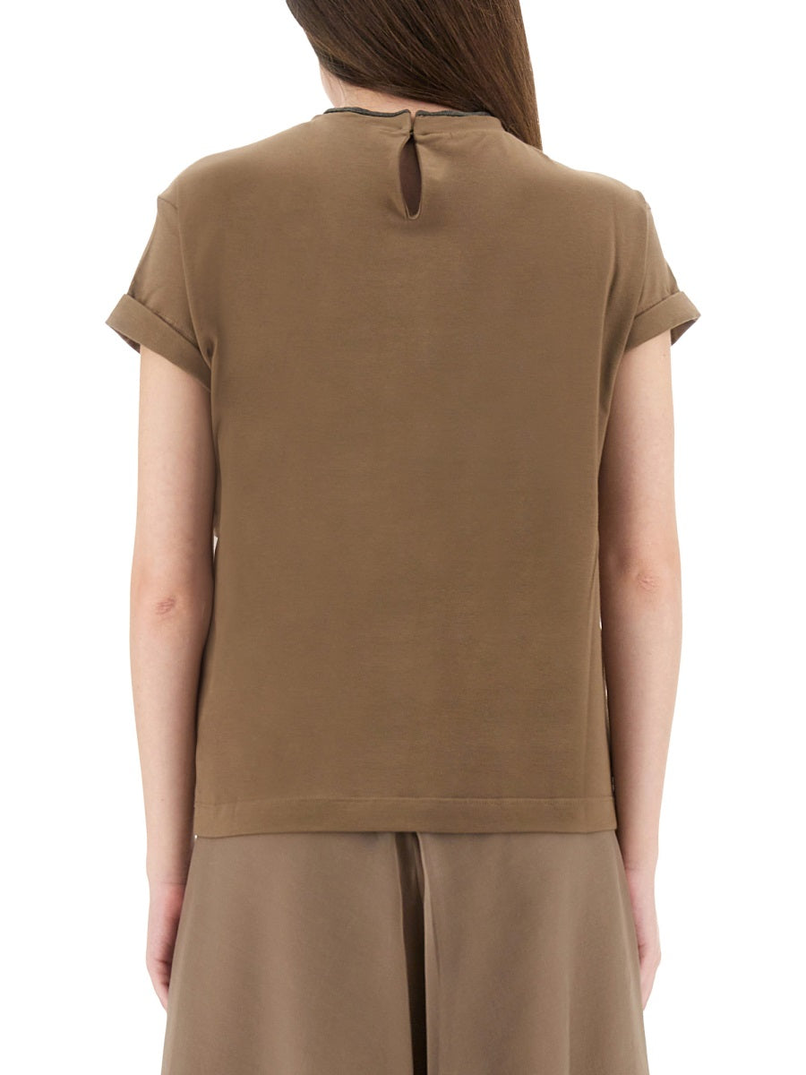 Brunello Cucinelli T shirt - Marrone | Wanan Luxury