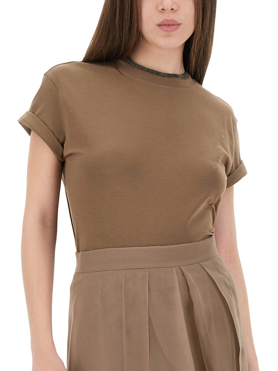 Brunello Cucinelli T shirt - Marrone | Wanan Luxury