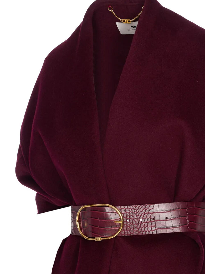 Elisabetta Franchi Cape - Rosso | 1ac9cd4f78300170a5bb489a97de350a8e4ac4e3