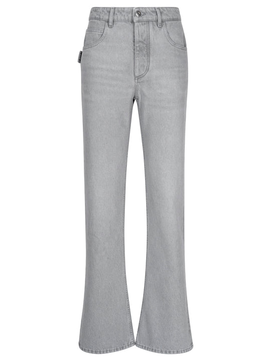 Jeans Svasati In Denim Lavaggio Light Grey