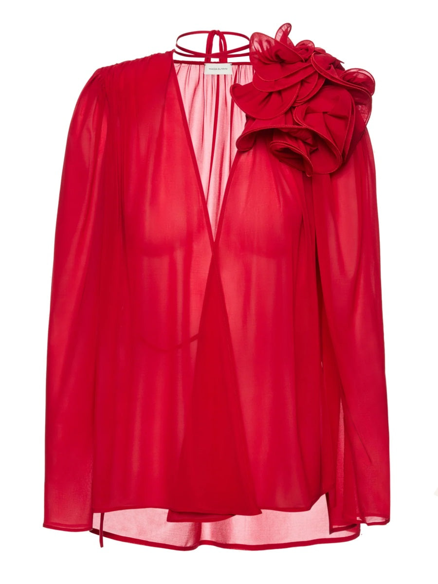 Magda Butrym Top - Rosso | Wanan Luxury
