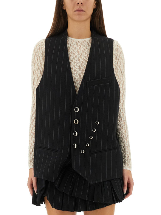 Pinstripe Vest