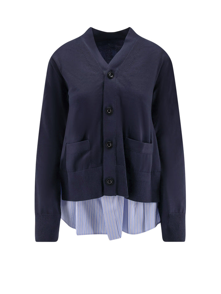 Sacai Sweaters - NAVY L BLUE STRIPE | 5fdadb9ca6314bcf61d2964c8822defc67154fbb