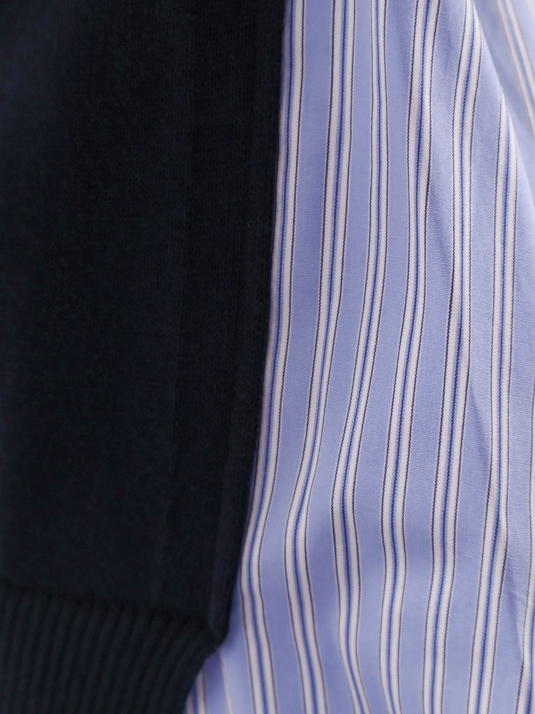 Sacai Sweaters - NAVY L BLUE STRIPE | a42cd28c4d4639f20cbf313c3c1a5d0c4a40ee81
