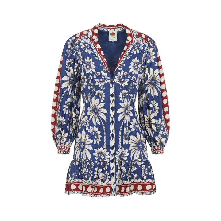Farm Rio Mini dresses - Blu | 702c1a697432acd0d8433a86bde1cd1d32983745
