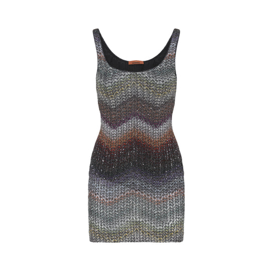 Multicolor Caperdoni Viscose Mini Dress