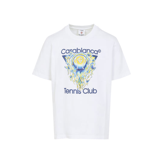 White Tennis Club Icon Cotton T-Shirt