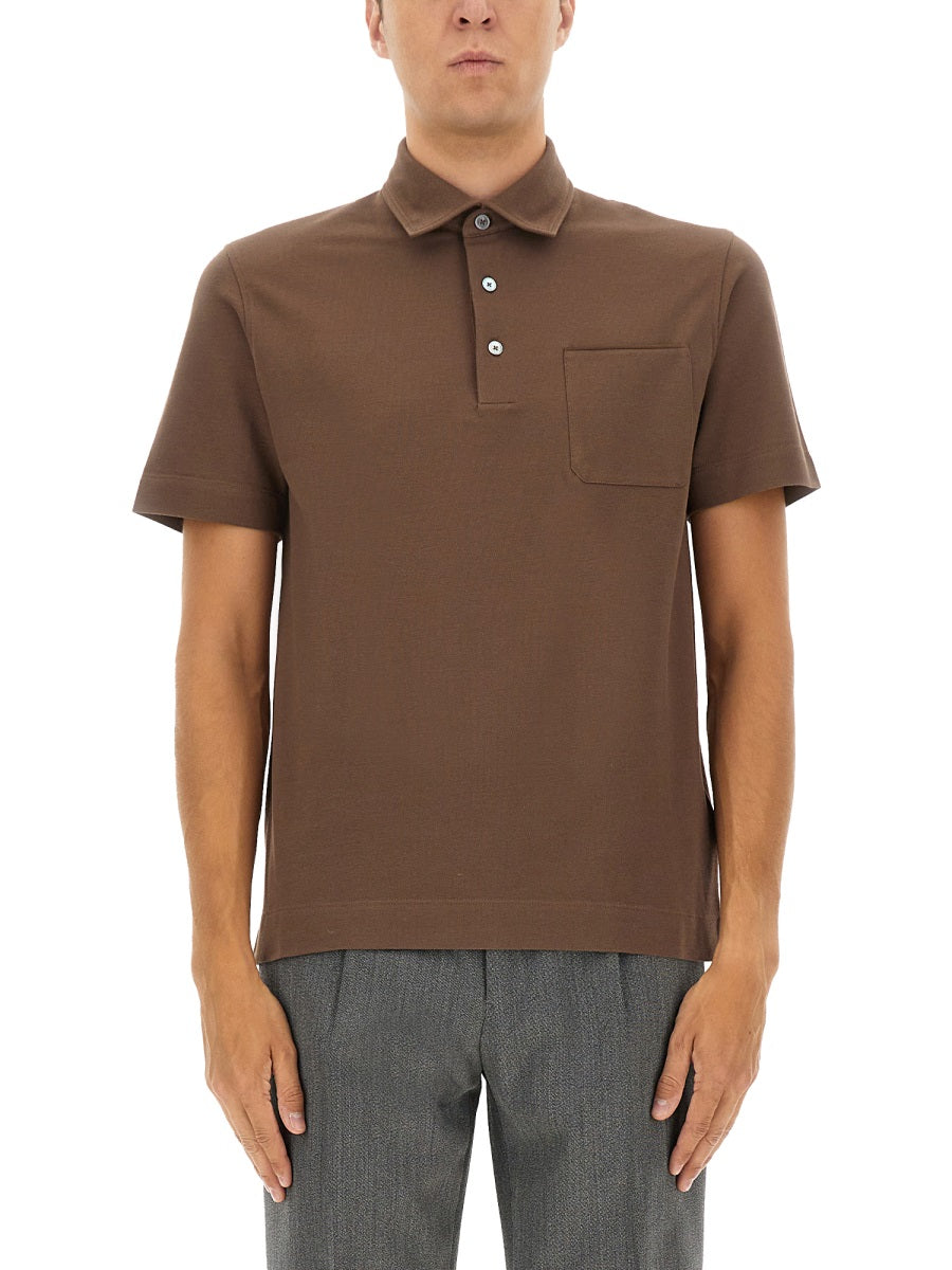 Zegna Polo - Marrone | Wanan Luxury