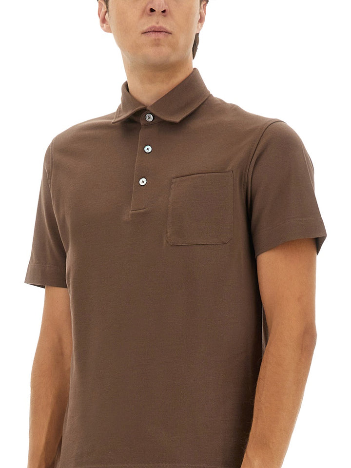 Zegna Polo - Marrone | Wanan Luxury