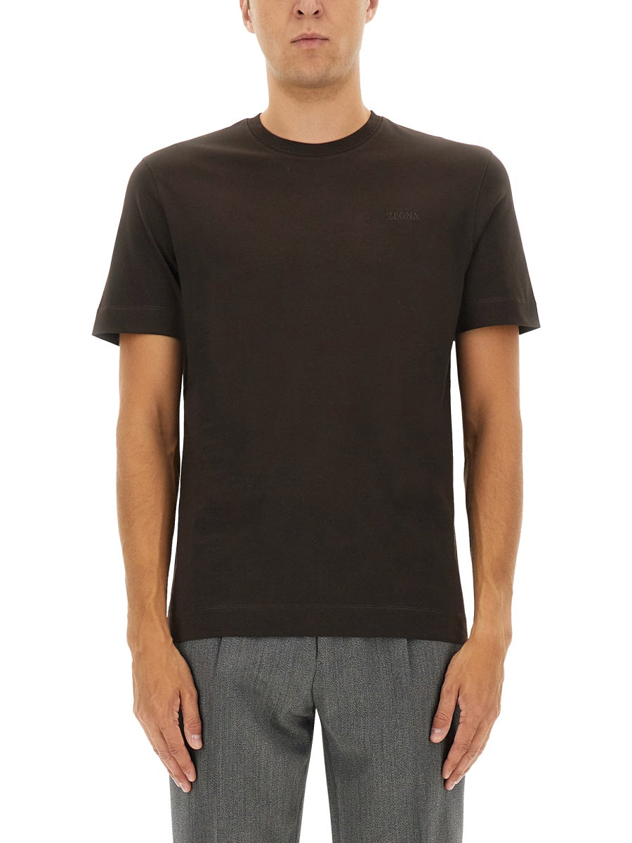 Zegna T shirt - Marrone | Wanan Luxury