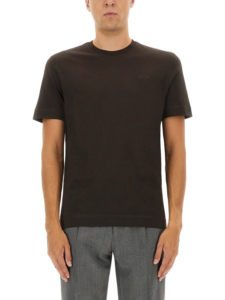 Zegna T shirt - Marrone | Wanan Luxury
