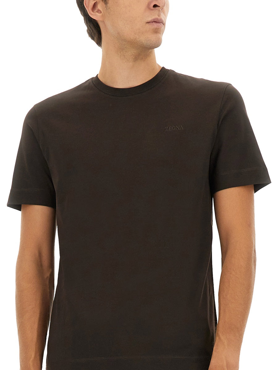 Zegna T shirt - Marrone | Wanan Luxury