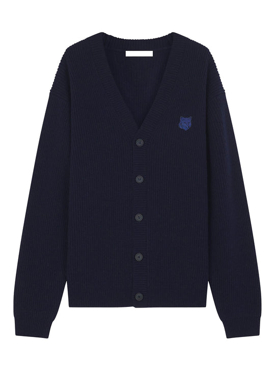 Cardigan Comfort A Coste Con Patch Bold Fox Head