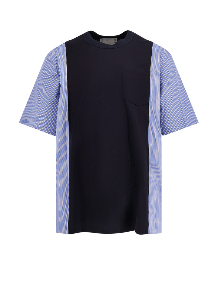 Sacai T-shirts and Polos - NAVY BLUE STRIPE | d1e872f4d34a72d93963ffe8f94272a6594dadbe