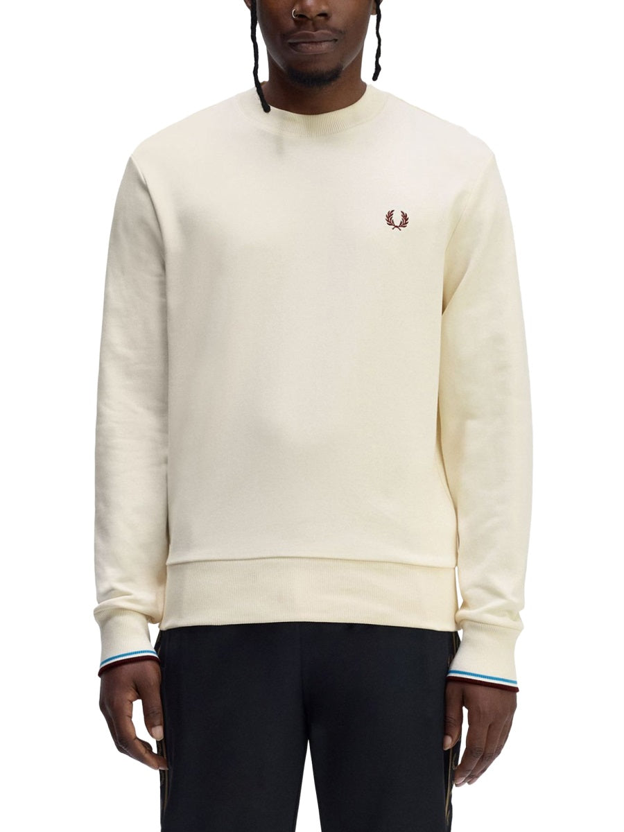 Fred Perry Felpe - Bianco | Wanan Luxury
