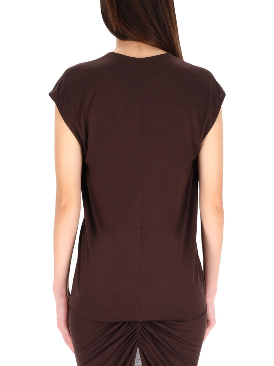Rick Owens Lilies T shirt - Marrone | Wanan Luxury