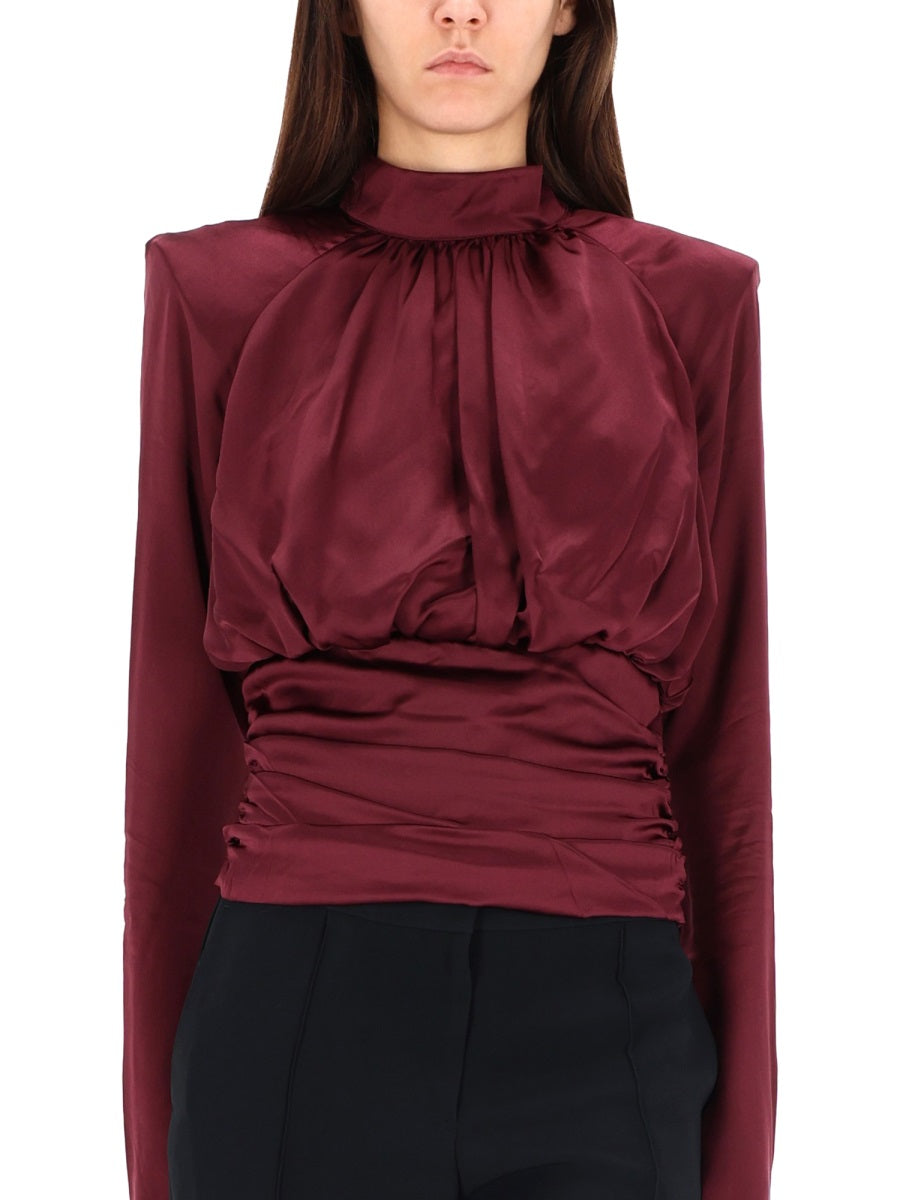 Rotate Birger Christensen Top - Bordeaux | Wanan Luxury