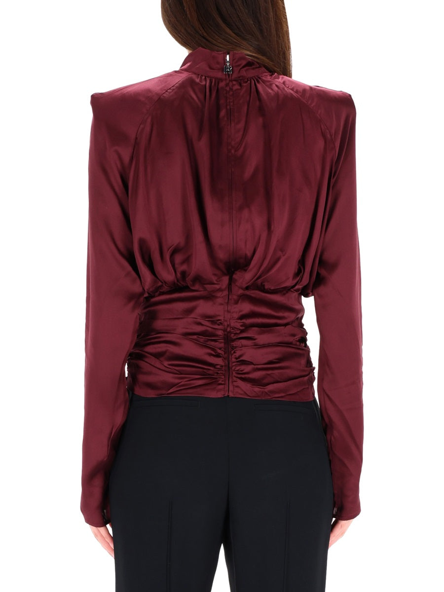 Rotate Birger Christensen Top - Bordeaux | Wanan Luxury