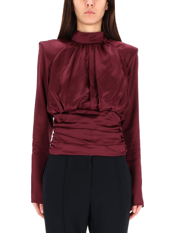 Rotate Birger Christensen Top - Bordeaux | Wanan Luxury