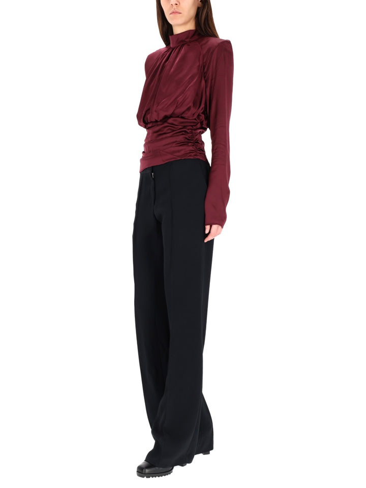 Rotate Birger Christensen Top - Bordeaux | Wanan Luxury