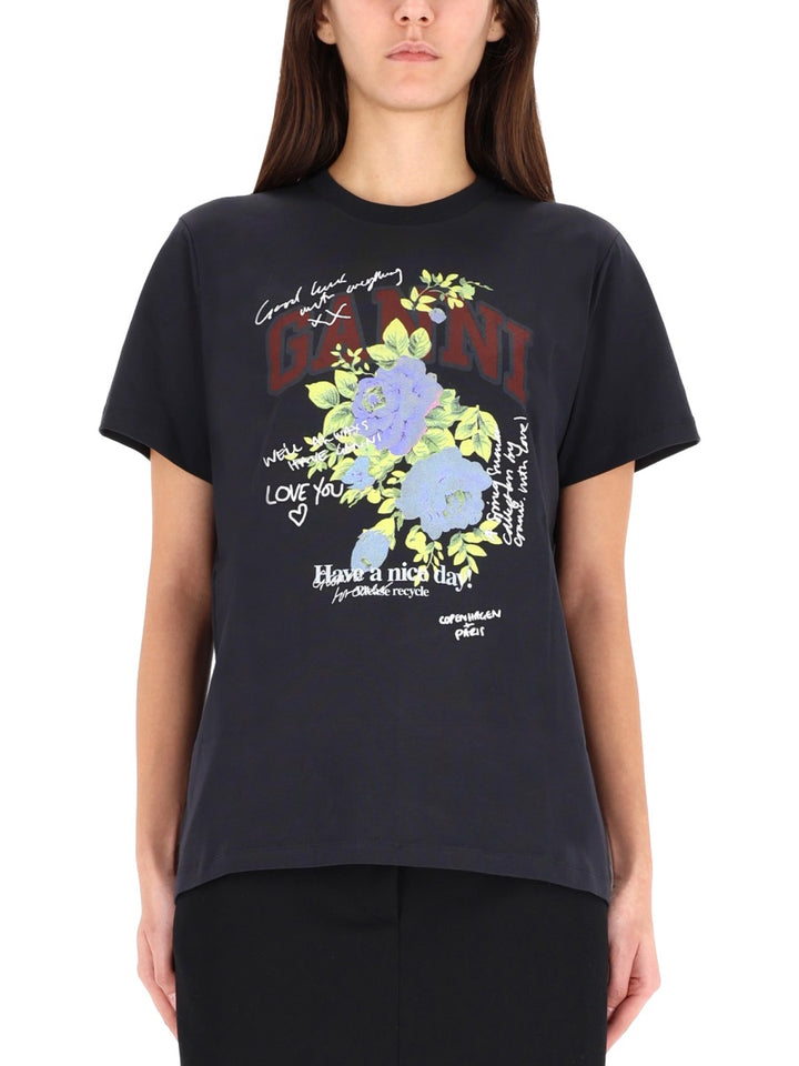 Ganni T shirt - Grigio | Wanan Luxury