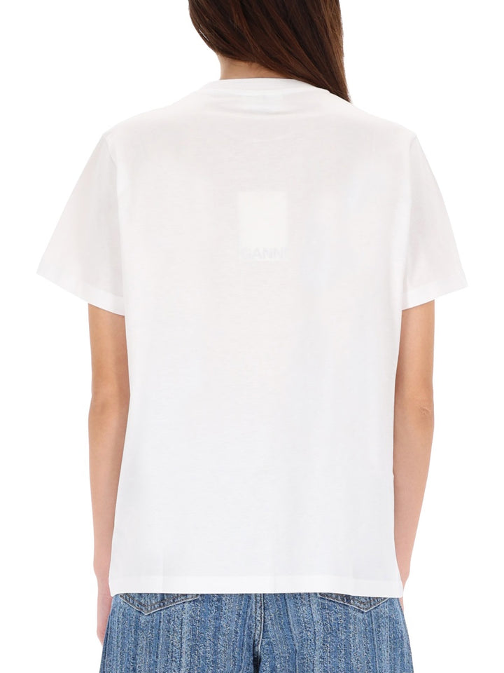 Ganni T shirt - Bianco | Wanan Luxury
