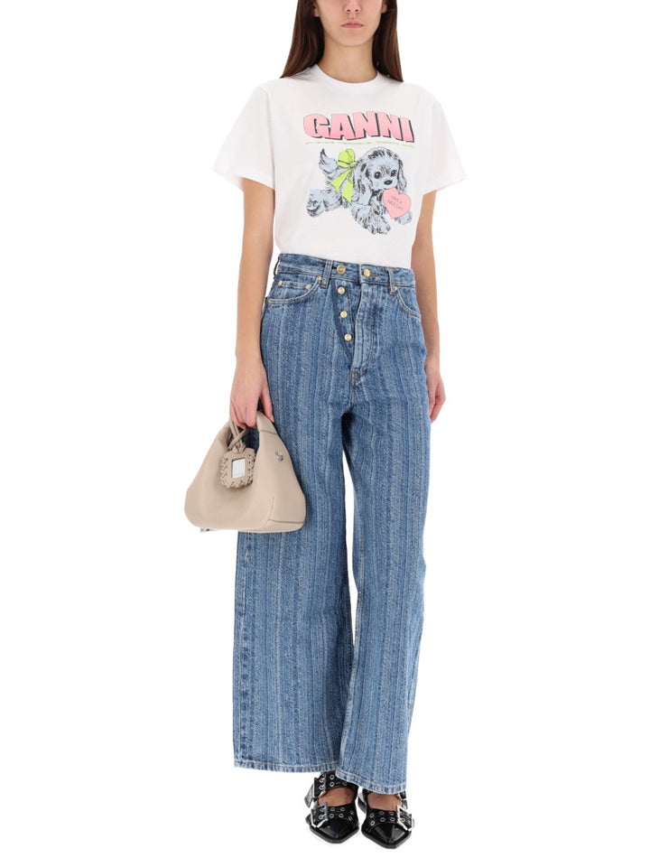 Ganni T shirt - Bianco | Wanan Luxury