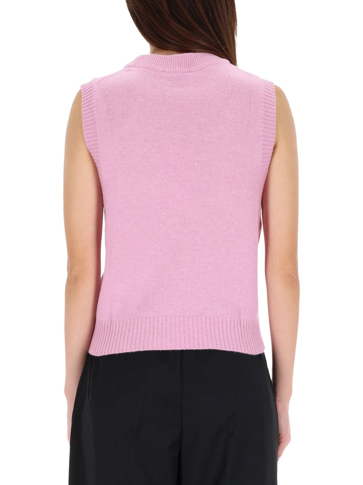 Ganni Gilet - Rosa | Wanan Luxury