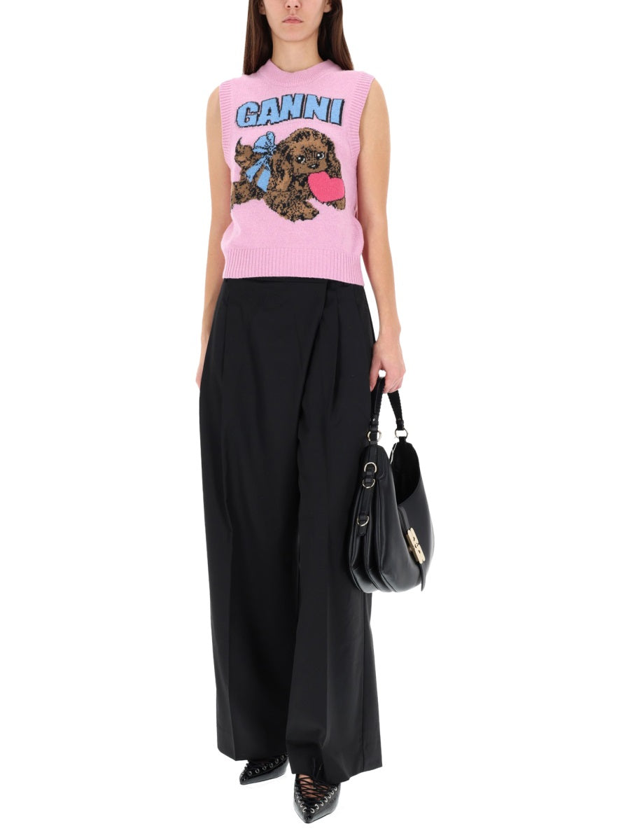 Ganni Gilet - Rosa | Wanan Luxury