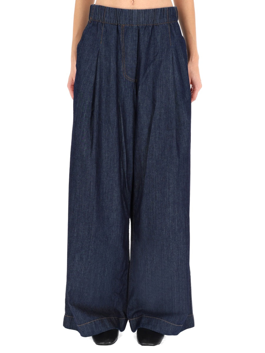 Dries Van Noten Pantaloni - Blu | Wanan Luxury