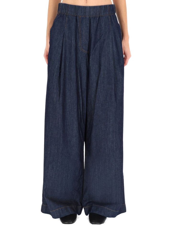Dries Van Noten Pantaloni - Blu | Wanan Luxury