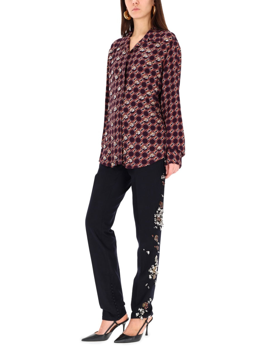 Dries Van Noten Pantaloni - Blu | Wanan Luxury