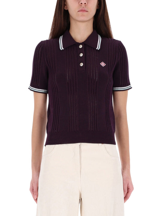 Cotton Knit Polo Shirt