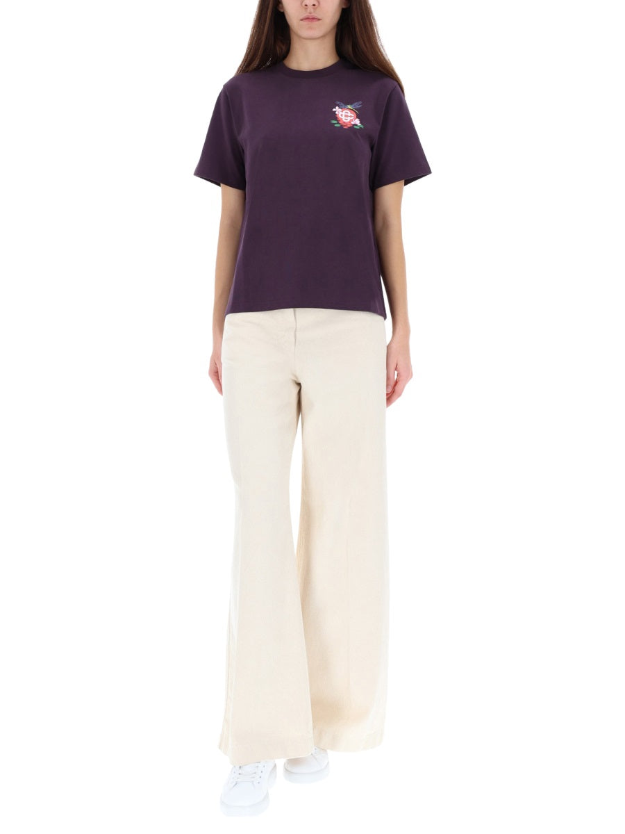 Casablanca T shirt - Viola | Wanan Luxury