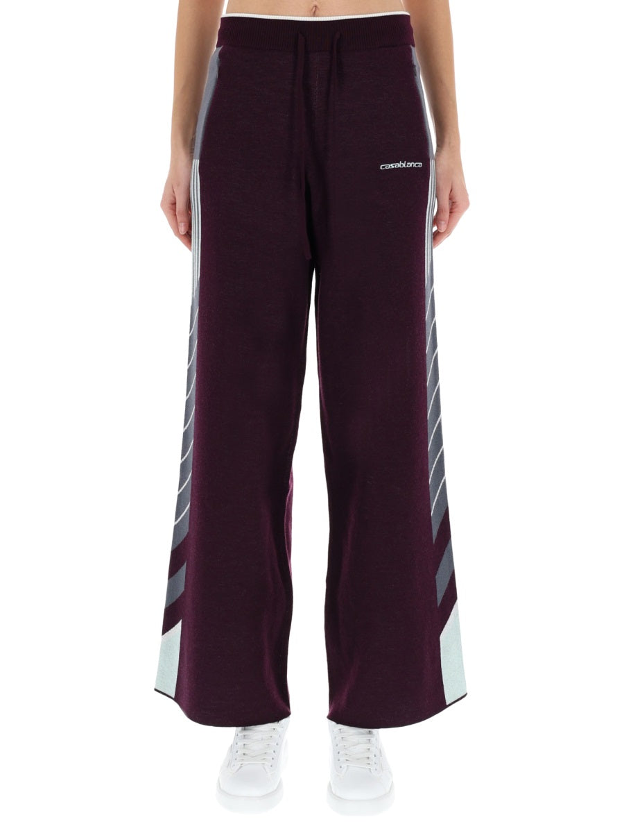 Casablanca Pantaloni - Viola | Wanan Luxury