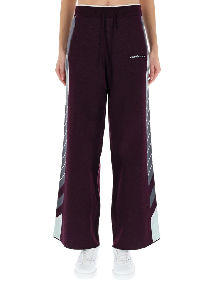 Casablanca Pantaloni - Viola | Wanan Luxury