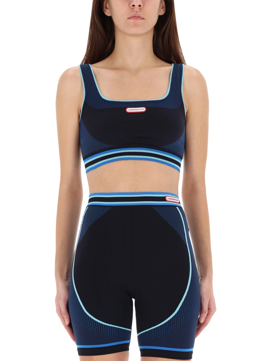 Casablanca Top - Blu | Wanan Luxury