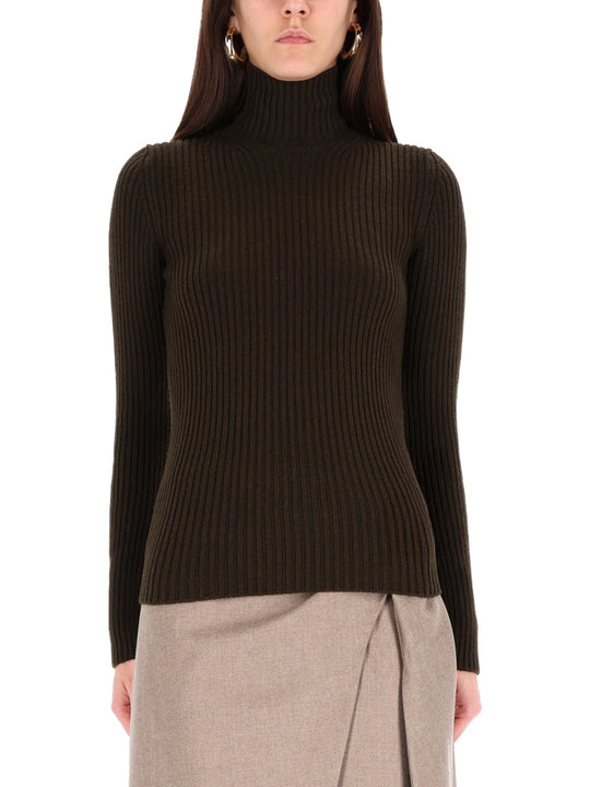 Ribbed Turtleneck Sweater