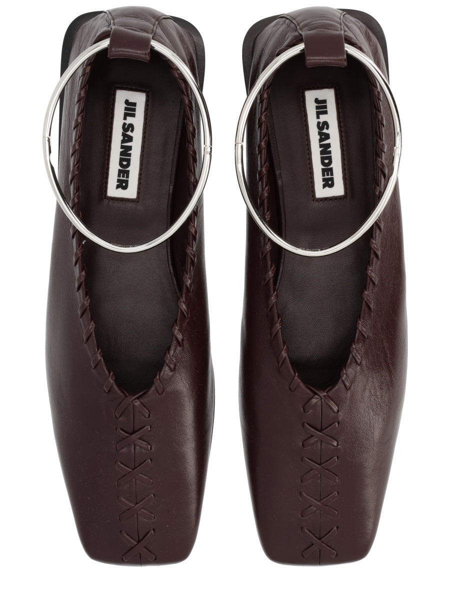Jil Sander Scarpe Basse - Bordeaux | 47c36d6582baf1346e96eac0045026a05cddeeb4