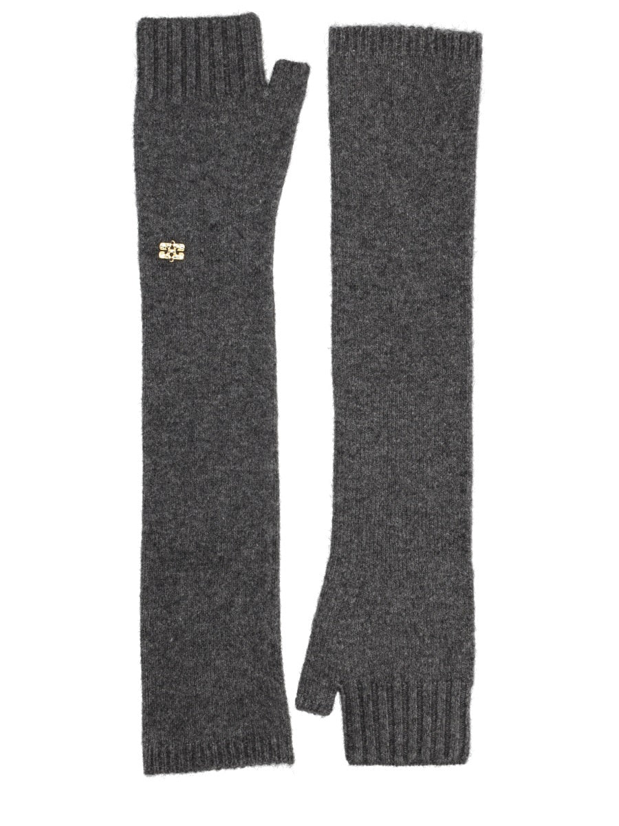 Ganni Sciarpe e Guanti - Grigio | Wanan Luxury