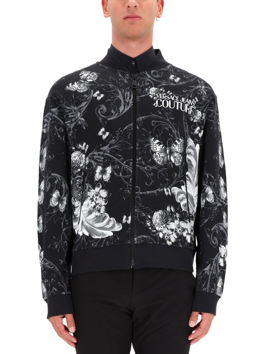 Cotton Fleece Bomber Jacket