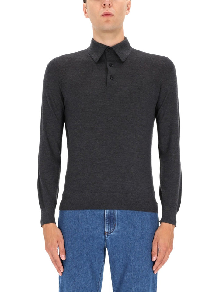Zegna Polo - Charcoal | ff8fb5b29ab02430d0f1c656bd0ae43e9db696e9