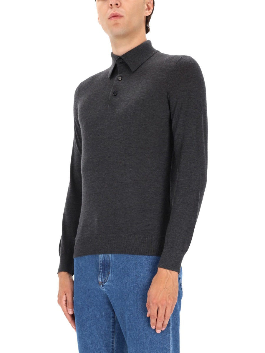 Zegna Polo - Charcoal | 01c3b9962e0da5fd48eb91fc060c3854677f4072