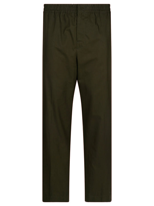 Pantaloni In Twill Di Cotone Leggero