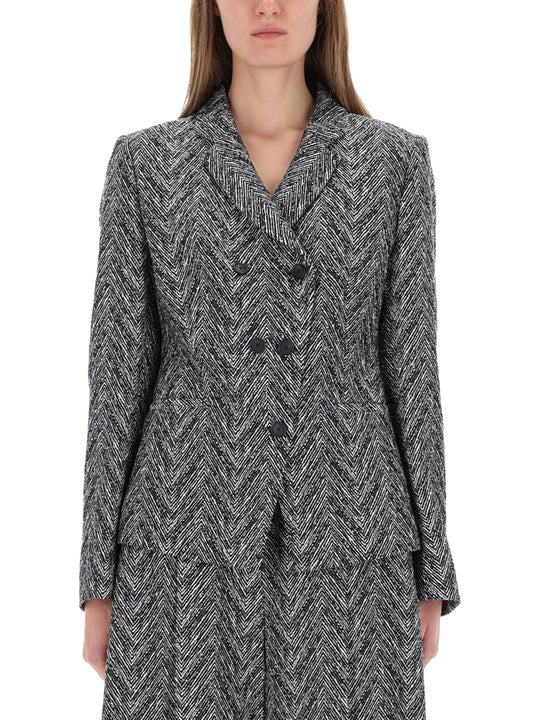 Herringbone Tweed Blazer